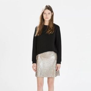 Zara silver/beige sequin skirt - BRAND NEW